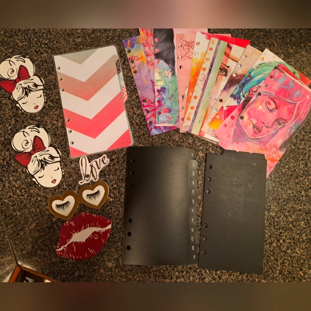Colorful Planner Dividers and Accessories